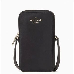 Kate Spade Kitt Nylon north south phone crossbody Black